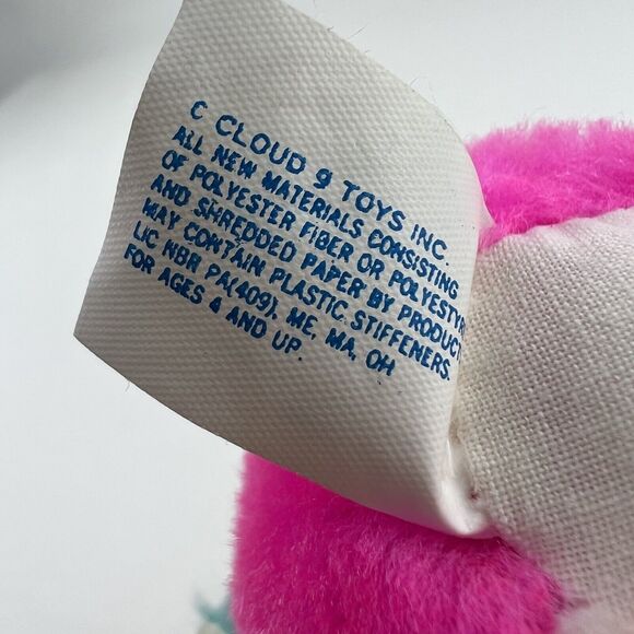 CLOUD 9 Chick Plush Toy Miniature VTG Carnival Pink Stuffed Animal 4 inch Easter - Picture 6 of 8